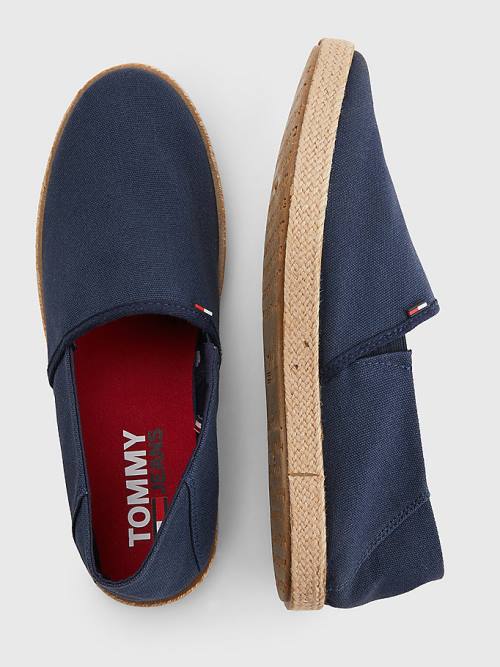 Tommy Hilfiger Essential Espadrilles Alkalmi Cipő Férfi Kék | TH215NBP