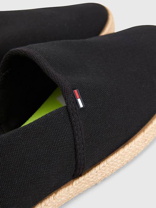 Tommy Hilfiger Essential Espadrilles Alkalmi Cipő Férfi Fekete | TH638LGY