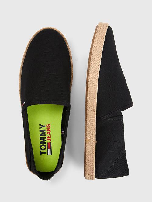 Tommy Hilfiger Essential Espadrilles Alkalmi Cipő Férfi Fekete | TH638LGY