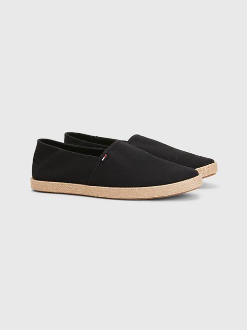 Tommy Hilfiger Essential Espadrilles Alkalmi Cipő Férfi Fekete | TH638LGY