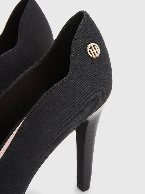 Tommy Hilfiger Essential High Pumps Magassarkú Női Fekete | TH260PFG