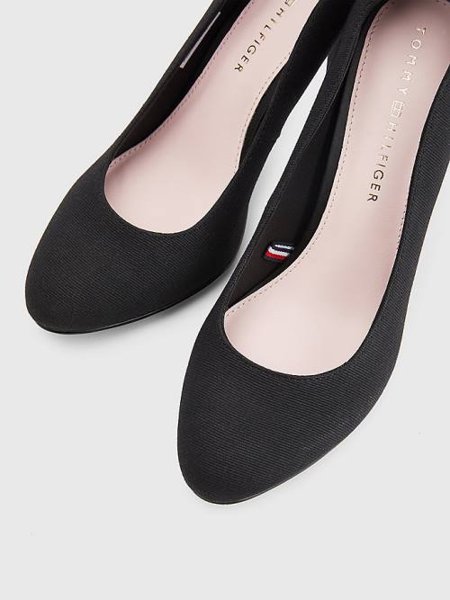 Tommy Hilfiger Essential High Pumps Magassarkú Női Fekete | TH260PFG