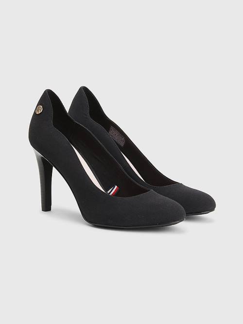 Tommy Hilfiger Essential High Pumps Magassarkú Női Fekete | TH260PFG