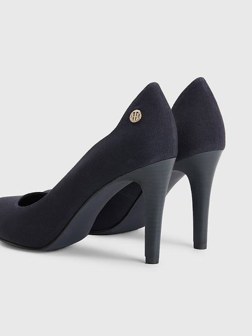 Tommy Hilfiger Essential High Pumps Magassarkú Női Kék | TH708NPX