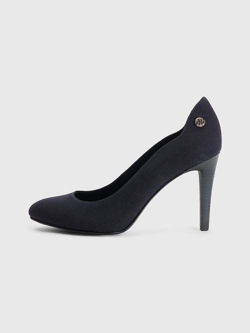 Tommy Hilfiger Essential High Pumps Magassarkú Női Kék | TH708NPX