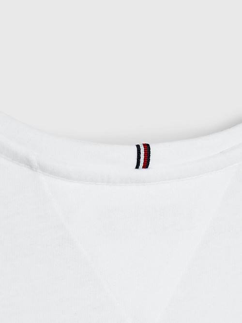 Tommy Hilfiger Essential Knit Póló Lány Fehér | TH541TEH