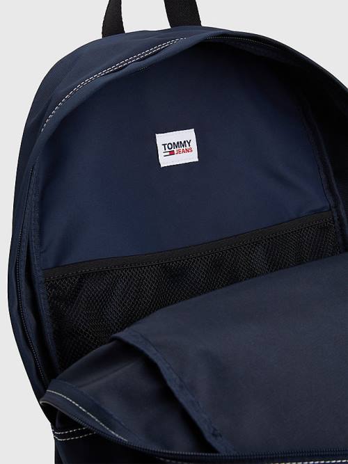 Tommy Hilfiger Essential Logo Backpack Táska Férfi Kék | TH261ZDJ