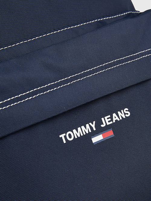 Tommy Hilfiger Essential Logo Backpack Táska Férfi Kék | TH261ZDJ