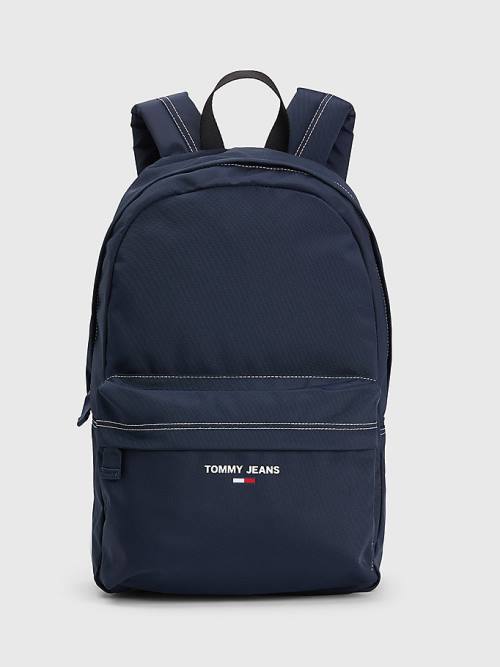 Tommy Hilfiger Essential Logo Backpack Táska Férfi Kék | TH261ZDJ