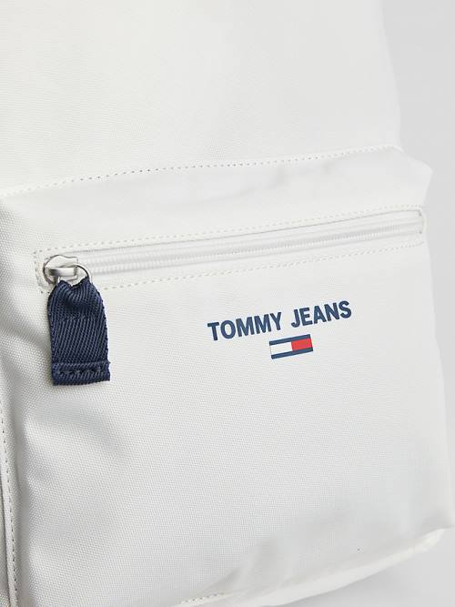 Tommy Hilfiger Essential Logo Backpack Táska Női Fehér | TH594BEN