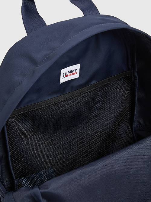 Tommy Hilfiger Essential Logo Backpack Táska Női Kék | TH705AOJ