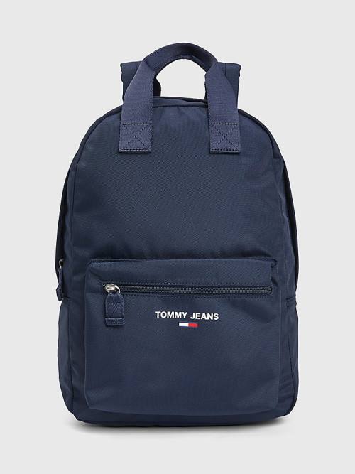 Tommy Hilfiger Essential Logo Backpack Táska Női Kék | TH705AOJ