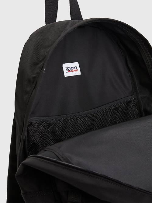 Tommy Hilfiger Essential Logo Backpack Táska Férfi Fekete | TH728AHK