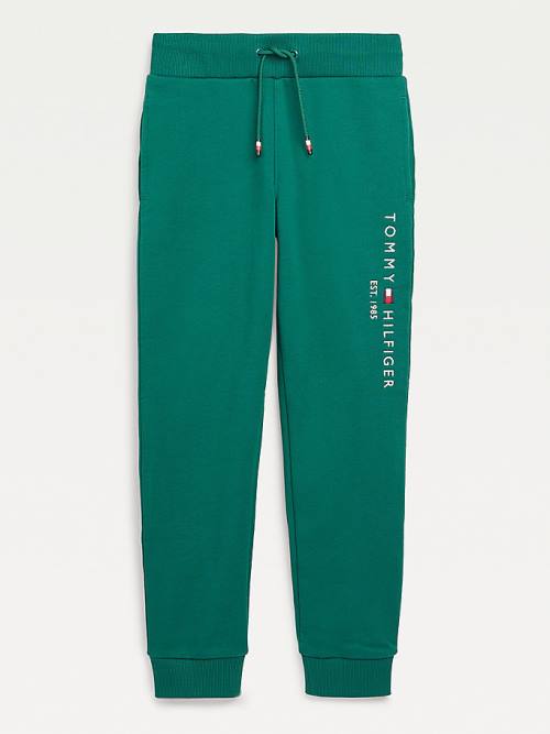 Tommy Hilfiger Essential Logo Joggers Nadrág Fiú Zöld | TH301DQA