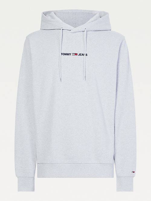 Tommy Hilfiger Essential Logo Kapucnis Pulóver Férfi Szürke | TH167XUL