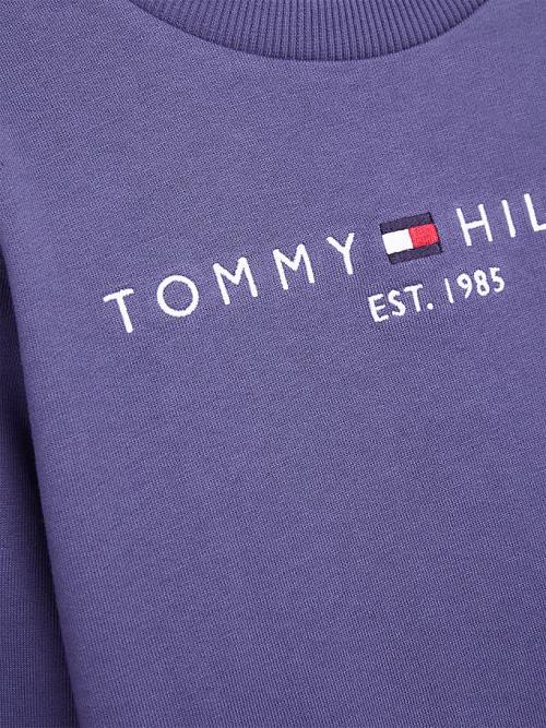 Tommy Hilfiger Essential Logo Pulóver Fiú Kék | TH956TXN