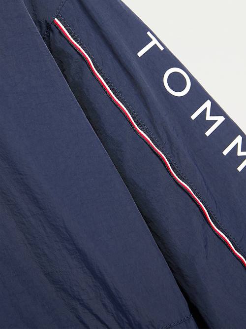 Tommy Hilfiger Essential Logo Recycled Pálya Kabát Lány Kék | TH679TSO