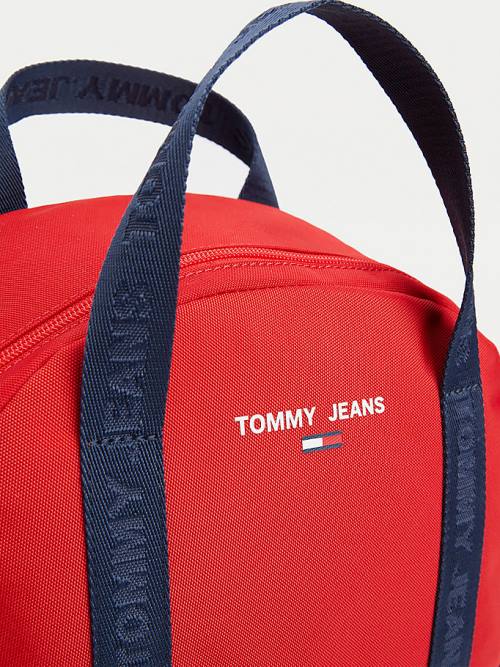 Tommy Hilfiger Essential Logo Tape Backpack Táska Női Kék | TH082NTA