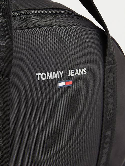 Tommy Hilfiger Essential Logo Tape Backpack Táska Női Fekete | TH489FNP