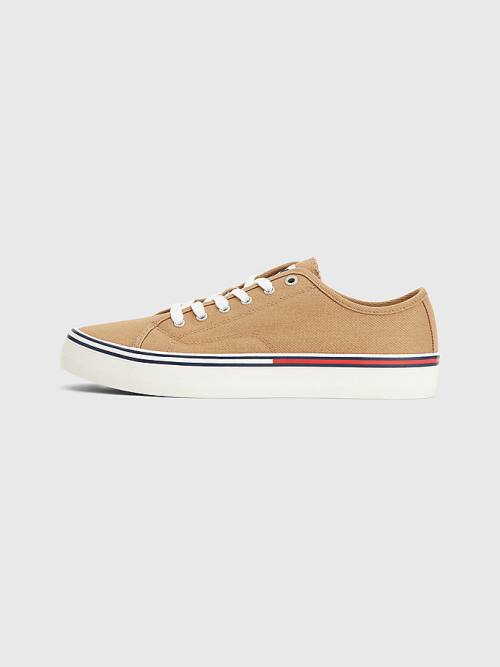 Tommy Hilfiger Essential Low-Cut Tornacipő Férfi Khaki | TH291MAJ