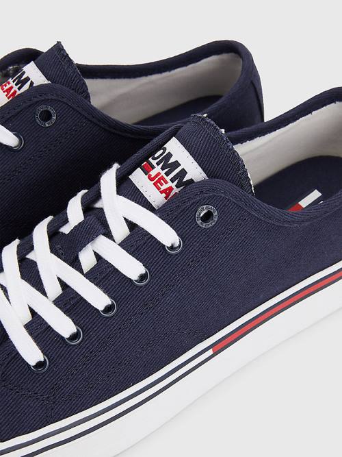 Tommy Hilfiger Essential Low-Cut Tornacipő Férfi Kék | TH359CIG