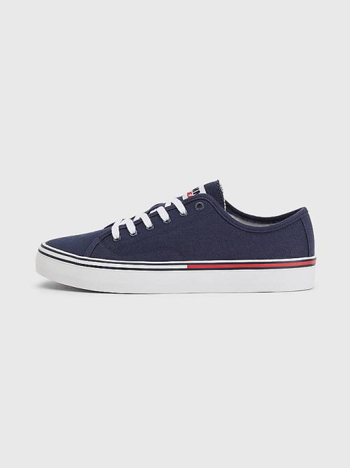 Tommy Hilfiger Essential Low-Cut Tornacipő Férfi Kék | TH359CIG