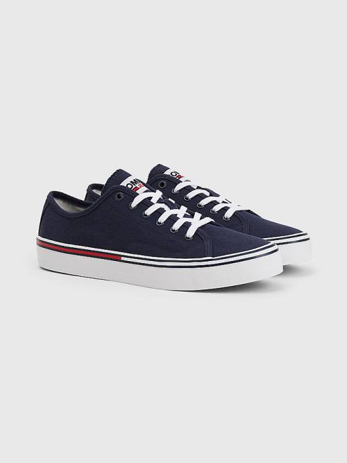 Tommy Hilfiger Essential Low-Cut Tornacipő Férfi Kék | TH359CIG