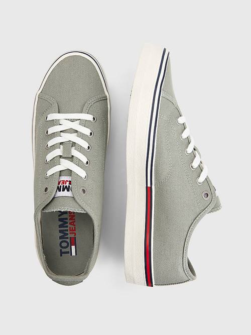 Tommy Hilfiger Essential Low-Cut Tornacipő Férfi Szürke | TH418SGH