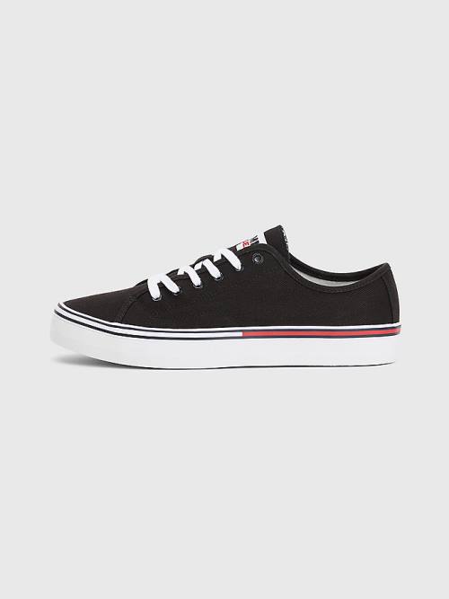 Tommy Hilfiger Essential Low-Cut Tornacipő Férfi Fekete | TH812RWJ