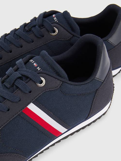 Tommy Hilfiger Essential Mesh Signature Tape Tornacipő Férfi Kék | TH175QOJ