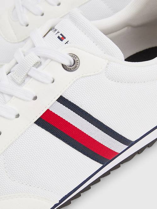 Tommy Hilfiger Essential Mesh Signature Tape Tornacipő Férfi Fehér | TH820NYM