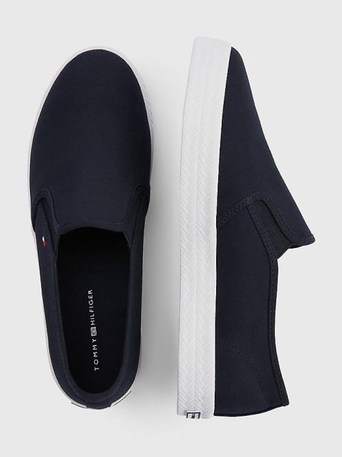 Tommy Hilfiger Essential Nautical Slip-On Tornacipő Női Kék | TH527XZY