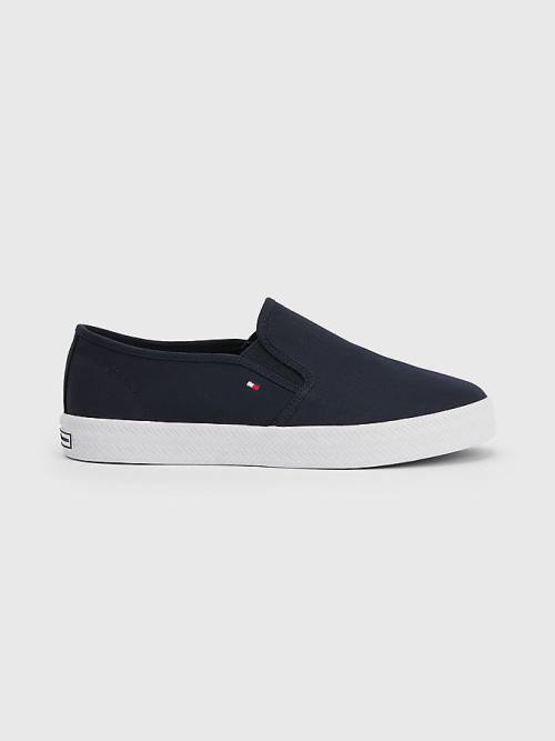 Tommy Hilfiger Essential Nautical Slip-On Tornacipő Női Kék | TH527XZY