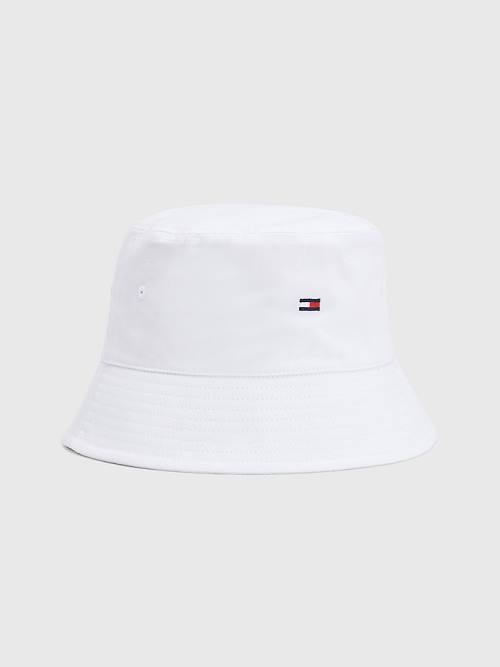 Tommy Hilfiger Essential Organic Pamut Bucket Kalap Női Fehér | TH375RSQ