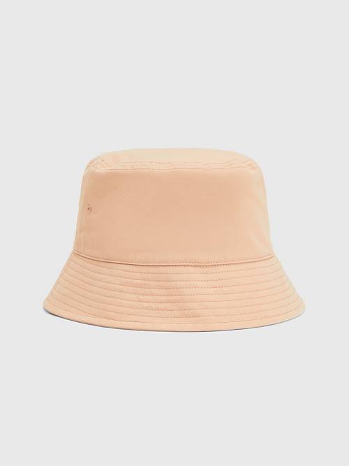 Tommy Hilfiger Essential Organic Pamut Bucket Kalap Női Bézs | TH752YBL