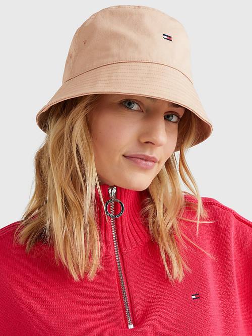 Tommy Hilfiger Essential Organic Pamut Bucket Kalap Női Bézs | TH752YBL