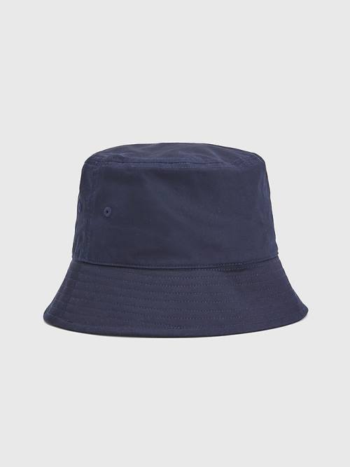 Tommy Hilfiger Essential Organic Pamut Bucket Kalap Női Kék | TH832VWR