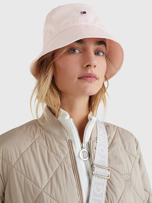 Tommy Hilfiger Essential Organic Pamut Bucket Kalap Női Rózsaszín | TH901RYC