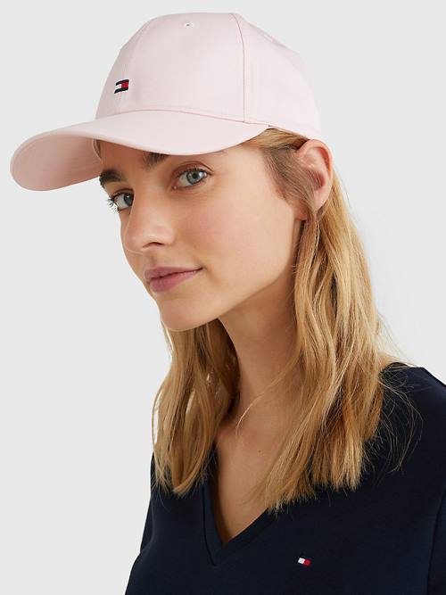 Tommy Hilfiger Essential Organic Pamut Flag Cap Kalap Női Rózsaszín | TH076AOD