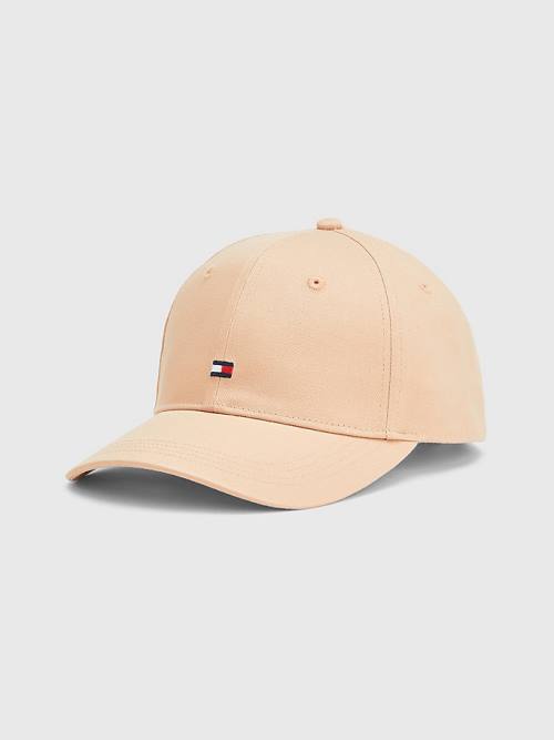 Tommy Hilfiger Essential Organic Pamut Flag Cap Kalap Női Bézs | TH624REN