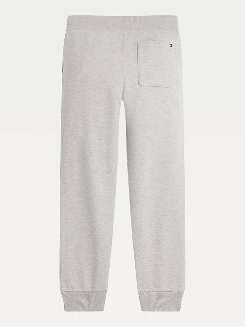 Tommy Hilfiger Essential Organic Pamut Logo Joggers Nadrág Lány Szürke | TH149KVD