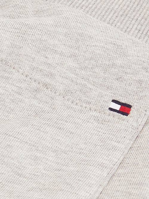 Tommy Hilfiger Essential Organic Pamut Logo Joggers Nadrág Lány Szürke | TH149KVD