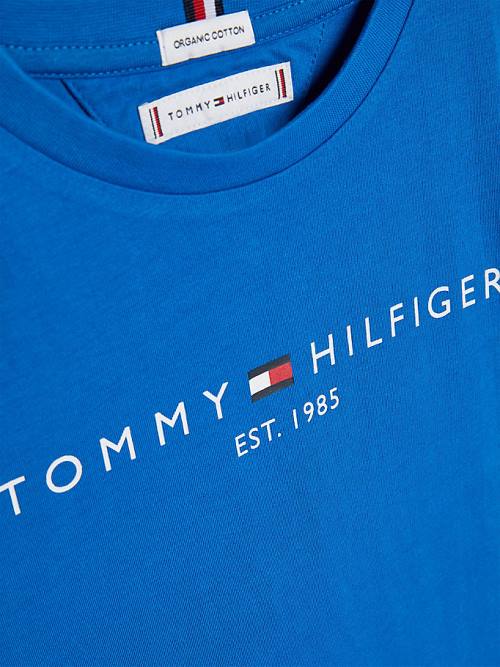 Tommy Hilfiger Essential Organic Pamut Póló Fiú Kék | TH941ATM