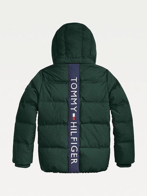 Tommy Hilfiger Essential Padded Back Logo Kabát Fiú Zöld | TH358QKT