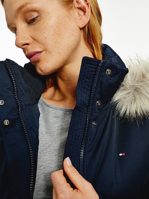 Tommy Hilfiger Essential Padded Parka Dzseki Női Kék | TH294HSP