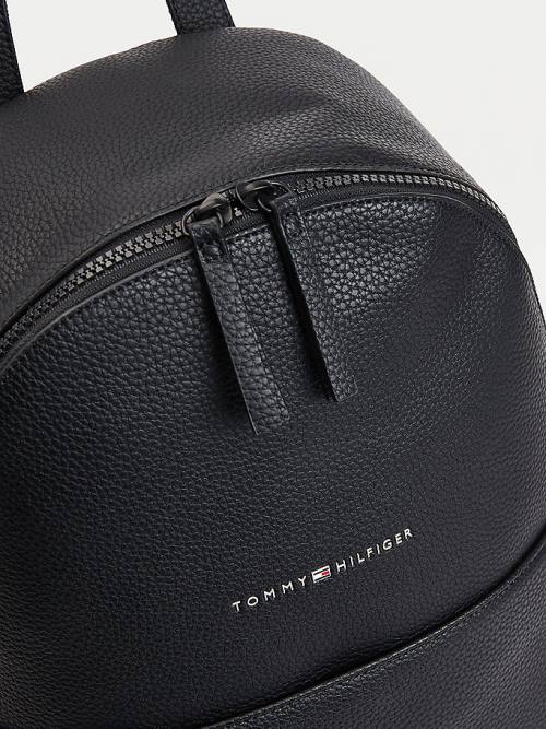 Tommy Hilfiger Essential Pebble Grain Backpack Táska Férfi Fekete | TH721JWH