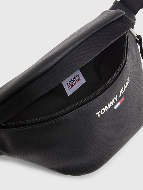 Tommy Hilfiger Essential Perforated Bumbag Táska Férfi Fekete | TH026FON