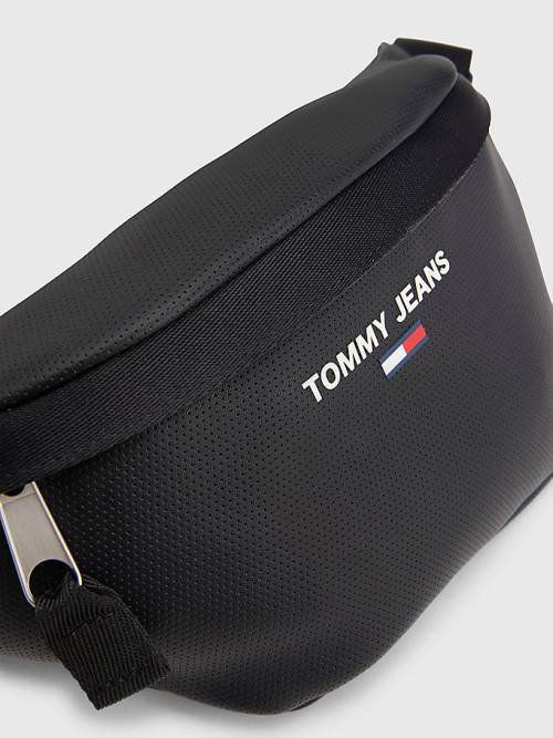 Tommy Hilfiger Essential Perforated Bumbag Táska Férfi Fekete | TH026FON