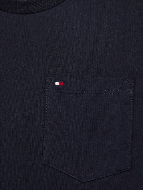 Tommy Hilfiger Essential Pocket Póló Fiú Kék | TH251VHE