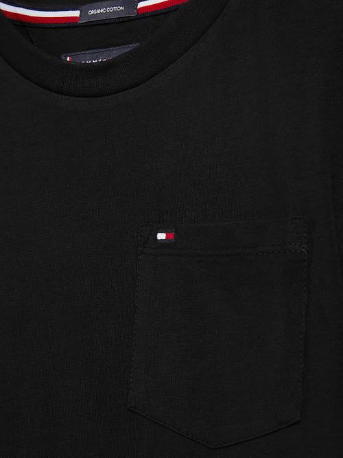 Tommy Hilfiger Essential Pocket Póló Fiú Fekete | TH563XKS